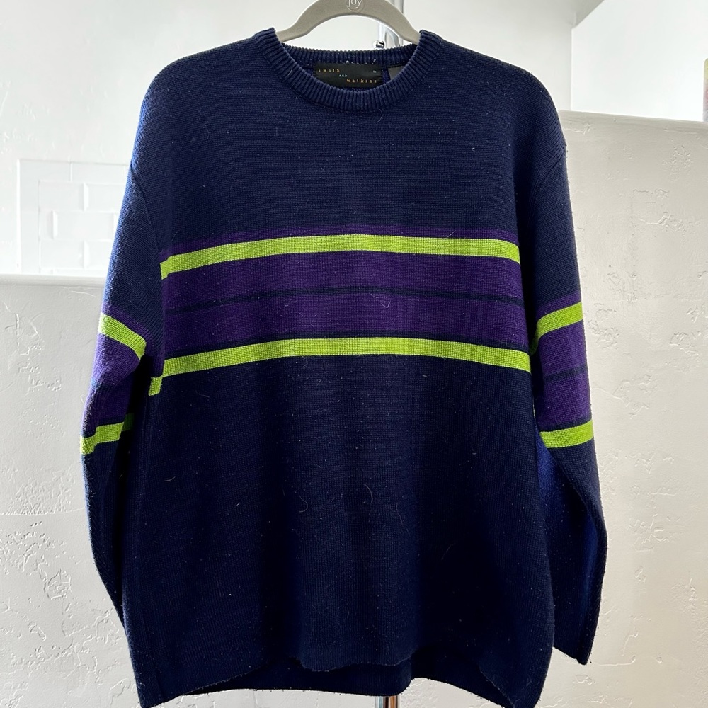 Men’s  crewneck striped sweater